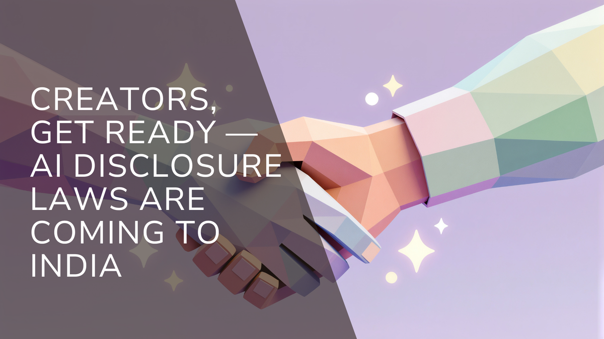 AI Content Isn’t Illegal in India, But Hiding It Might Be